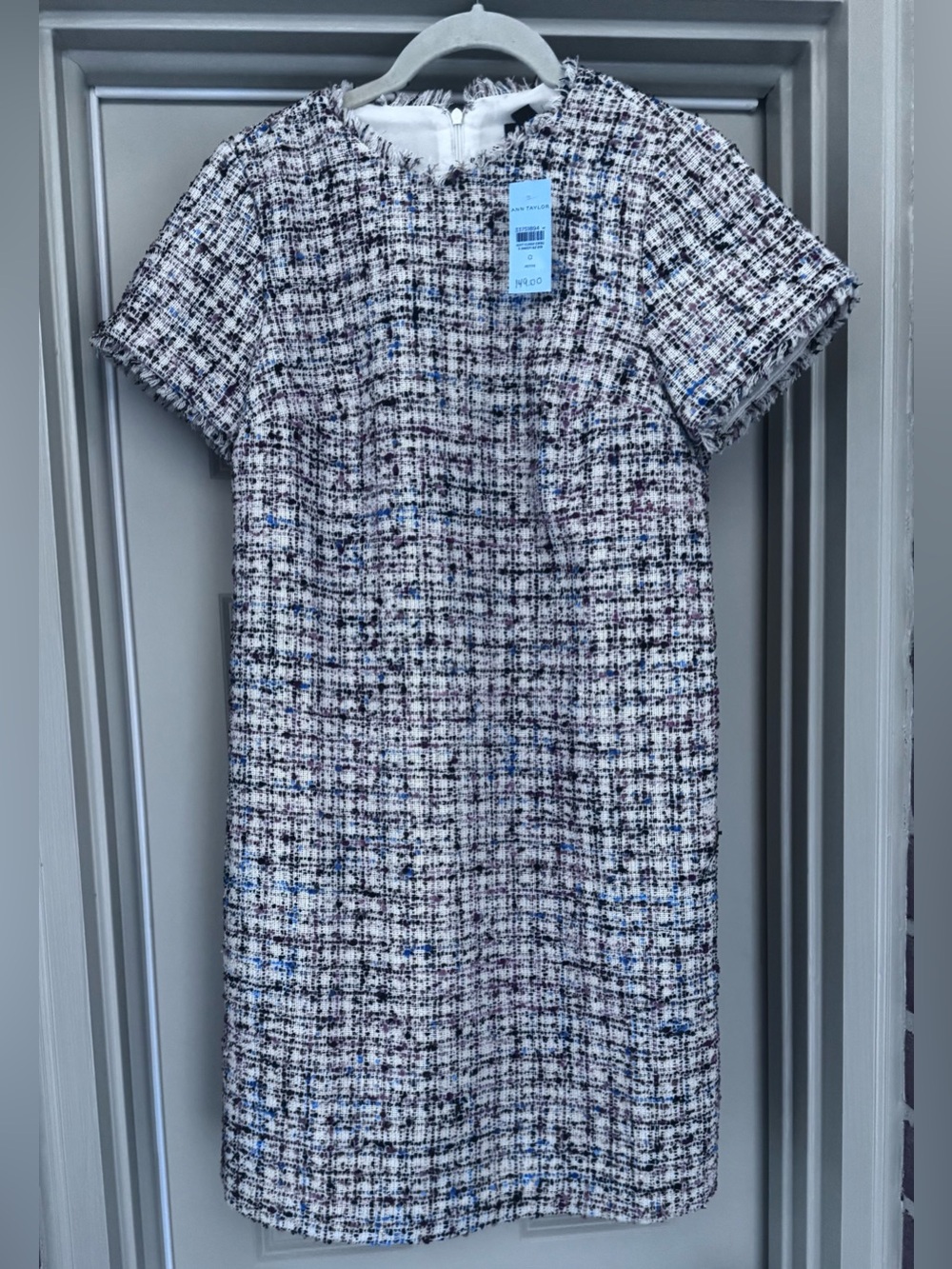 NWT- Ann Taylor Petite Shimmer Tweed Dress- Size 0